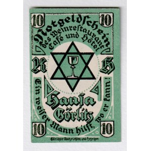 Germany - Weimar Republic Gorlitz Hansa 10 Pfennig 1921
