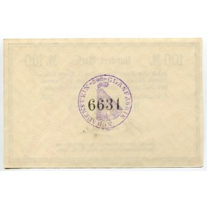 Germany - Weimar Republic Lower Saxony Obernkirchen Schauenstein 100 Mark 1922