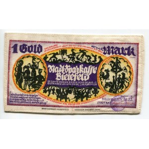 Germany - Weimar Republic Westphalia, Bielefeld 1 Gold Mark 1923 Stoffgeld