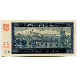 Bohemia & Moravia 100 Korun 1944 Specimen