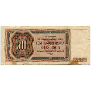 Bohemia & Moravia 500 Korun 1942