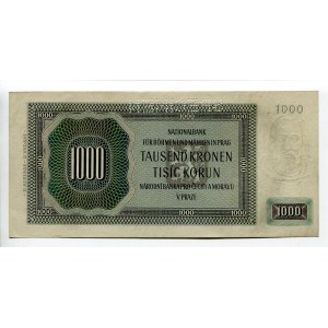 Bohemia & Moravia 1000 Korun 1942 Specimen