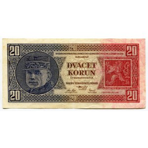 Czechoslovakia 20 Korun 1926