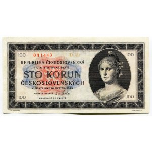Czechoslovakia 100 Korun 1945