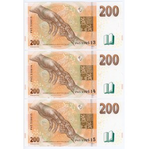 Czech Republic 3 x 200 Korun 2018