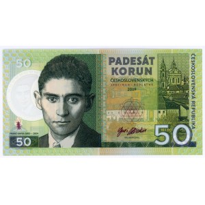 Czech Republic 50 Korun 2019 Specimen FRANZ KAFKA