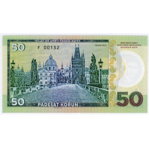 Czech Republic 50 Korun 2019 Specimen FRANZ KAFKA