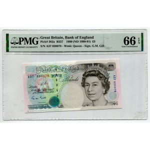 Great Britain 5 Pounds 1990 (1990 - 1991) (ND) PMG 66