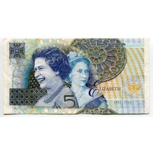 Scotland 5 Pounds 2002 The Queen's Golden Jubilee