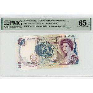 Isle of Man 5 Pounds 2015 (ND) PMG 65
