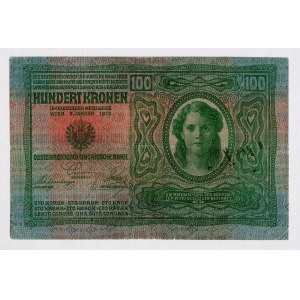 Austria 100 Kronen 1912 With Stamp
