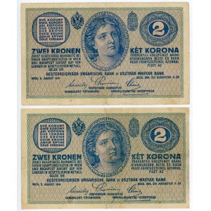 Austria 2 x 2 Kronen 1914