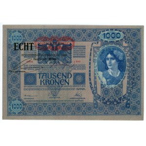 Austria 100 Kronen 1902 (1919) (ND) Overprint
