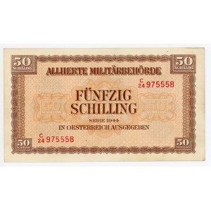 Austria 50 Schilling 1944 Allied Military Authority