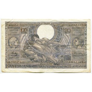 Belgium 100 Francs 1943