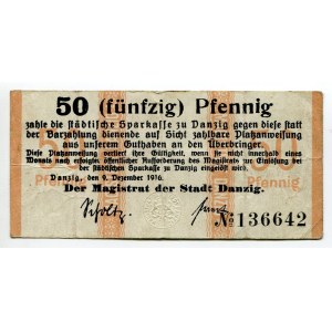 Danzig 50 Pfennig 1916