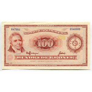 Denmark 100 Kroner 1970