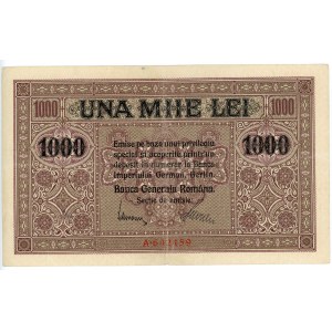Romania 1000 Lei 1917 (ND) German Occupation