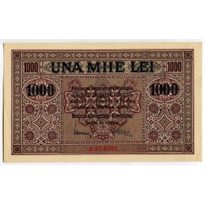 Romania 1000 Lei 1917 German Occupation