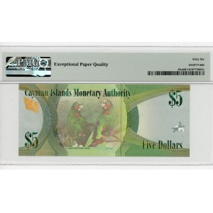 Cayman Islands 5 Dollars 2010 PMG 66
