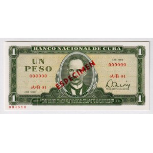 Cuba 1 Peso 1980 Specimen