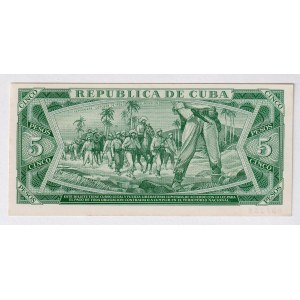 Cuba 5 Pesos 1970 Specimen