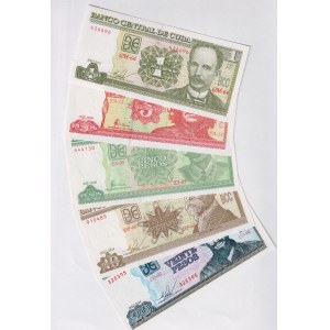 Cuba Lot of 5 Banknotes 2004 - 2014