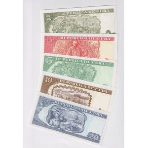 Cuba Lot of 5 Banknotes 2004 - 2014