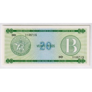 Cuba Foreign Exchange 20 Pesos 1985 (ND) Series B