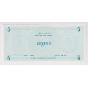 Cuba Foreign Exchange 5 Pesos 1985 (ND) Series C