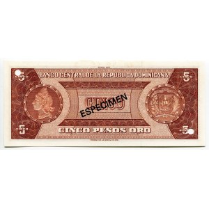Dominican Republic 5 Pesos Oro 1976 Specimen
