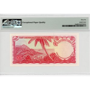 East Caribbean States 1 Dollar 1965 (ND) PMG 66