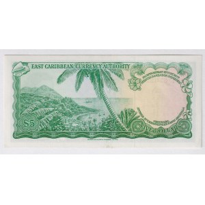 East Caribbean States 5 Dollars 1965
