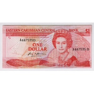 East Caribbean States 1 Dollar 1985 - 1988