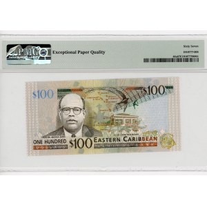 East Caribbean States Antigua 100 Dollars 2003 (ND) A PMG 67