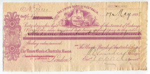 Australia Melbourne 100 Pounds 1895 The Union Bank of Australia