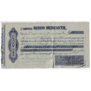 Bolivia Oruro 1500 Pesetas 1914 Banco Mercantil