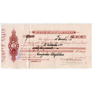 Brazil Rio de Janeiro 85 Pounds 1913 Banco do Brasil