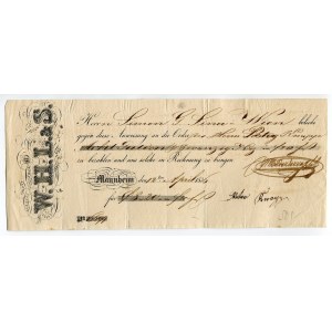 Germany Mannhiem 8 Gulden 20 Kreutzer 1836 Bankhaus W.H. Ladenburg & Sohne