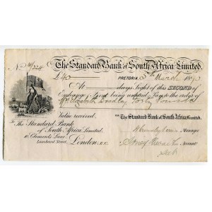 South Africa Pretoria 40 Pounds 1890 The Standard Bank of South Africa Limited