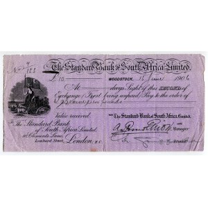 South Africa Woodstock 10 Pounds 1906 The Standard Bank of South Africa Limited
