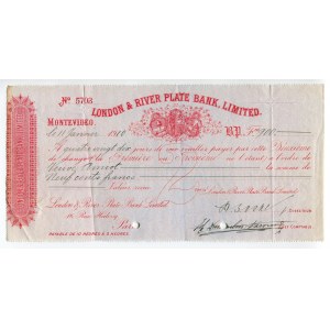 Uruguay Montevideo 1910 London & River Plate Bank Ltd