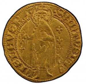 Hungary - Ludwig I. 1342-1382 Goldgulden o. J. Buda Pohl B4-10 - Top pop!