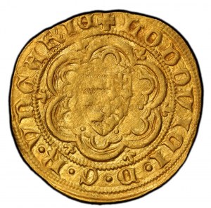 Hungary - Ludwig I. 1342-1382 Goldgulden o. J. Buda Pohl B4-11 - Top pop!