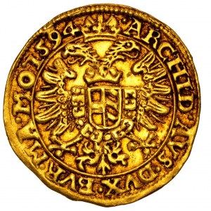 House of Habsburg - Rudolph II. (1576 - 1612) Dukat / Ducat 1594 Prag