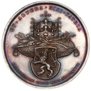 House of Habsburg - Ferdinand I. (1835-1848) Coronation medal 1836 Prague Ag