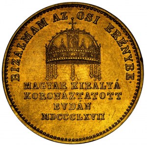 House of Habsburg - Franz Joseph I. (1848-1916) 1 ¾ Ducat / Dukat 1867 A Coronation