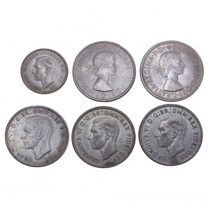 Australia - Silver Coin LOT - 6 pcs