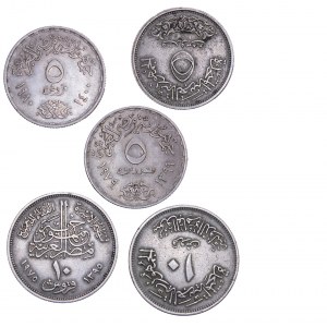 Egypt - Coin LOT - 5 pcs