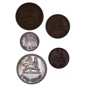 Ethiopia - Coin LOT - 5 pcs